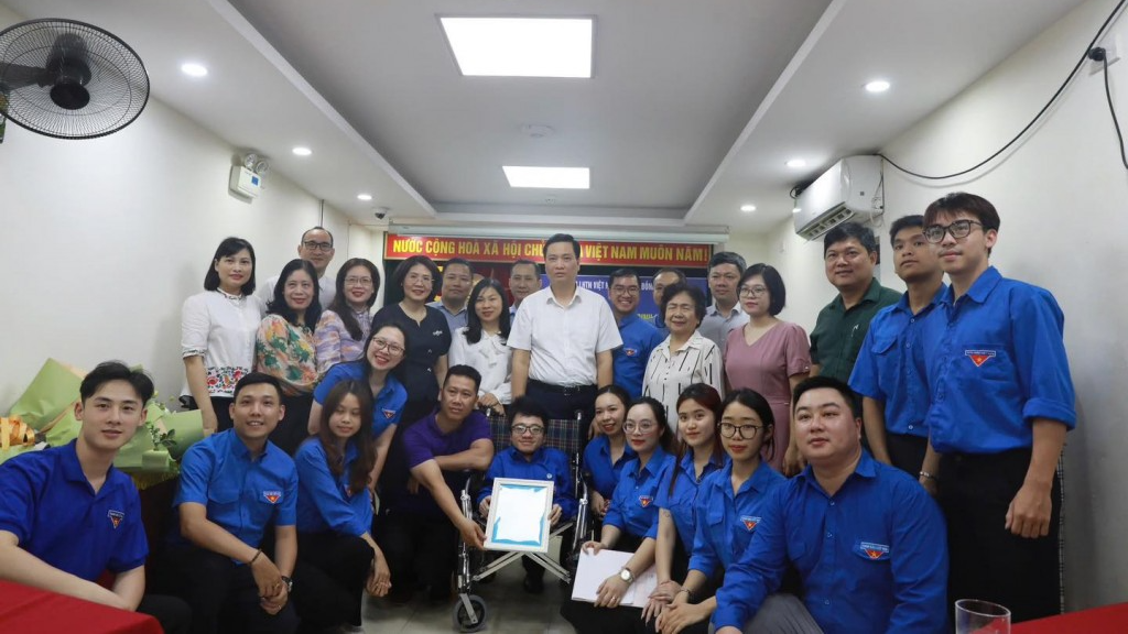 Được trở thành hội viên Hội Liên hiệp Thanh niên Việt Nam là niềm vui rất lớn với Hoàng Trung Nghĩa 