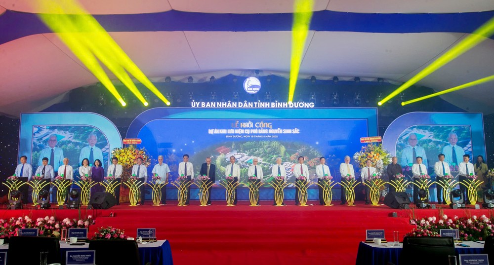 Nghi thức khởi công xây dựng Khu lưu niệm cụ Phó bảng Nguyên Sinh Sắc.
