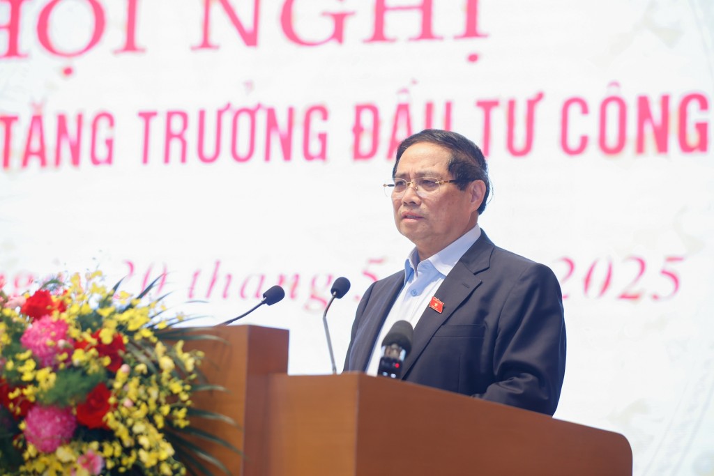 Thủ tướng Phạm Minh Chính phát biểu tại Hội nghị - Ảnh: VGP/Nhật Bắc