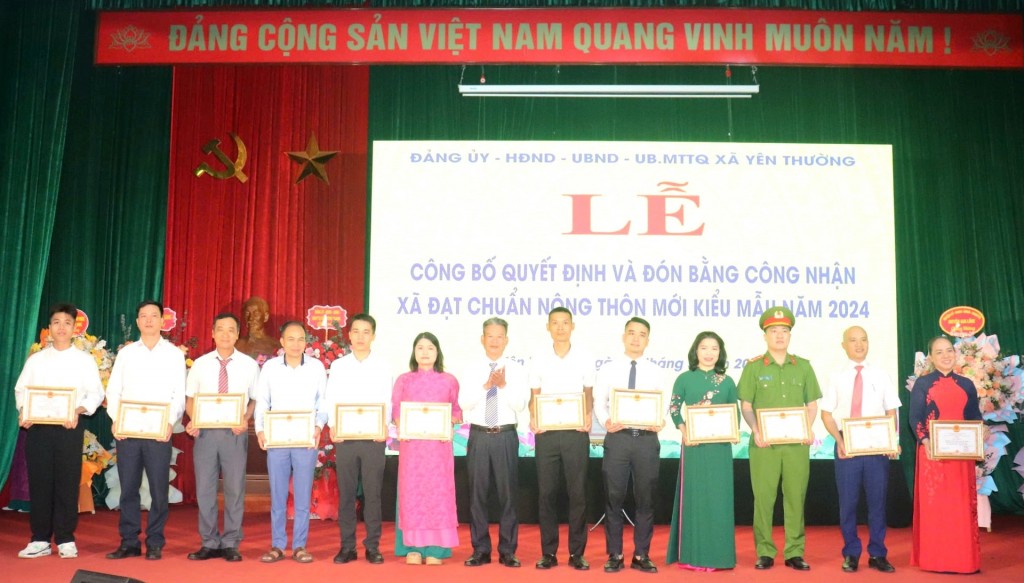 Yên Thường hoàn thành nhiệm vụ xây dựng Nông thôn mới kiểu mẫu