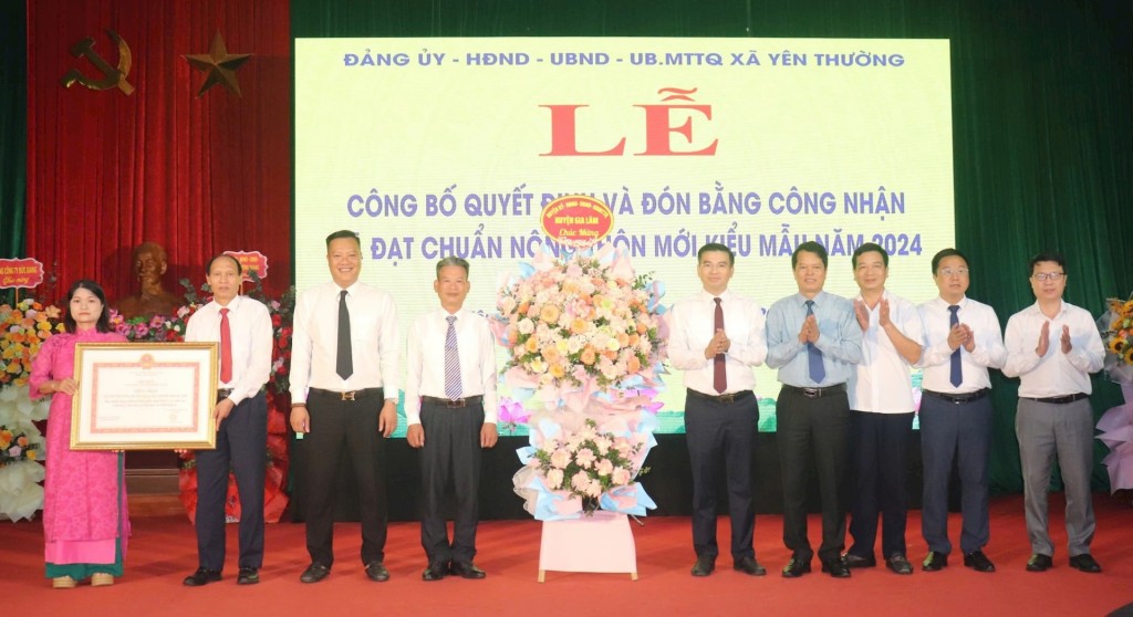 Yên Thường hoàn thành nhiệm vụ xây dựng Nông thôn mới kiểu mẫu