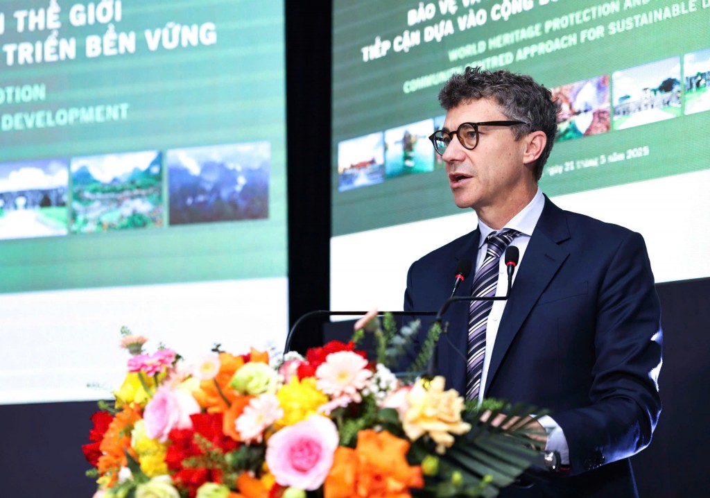 ông Jonathan Wallace Baker, Trưởng đại diện Văn phòng UNESCO tại Hà Nội đánh giá cao những kết quả mà Hà Nội đạt được trong thời gian qua trong bảo tồn di sản