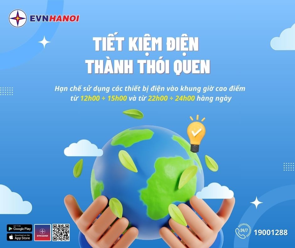 Tiết kiệm điện - Thành thói quen