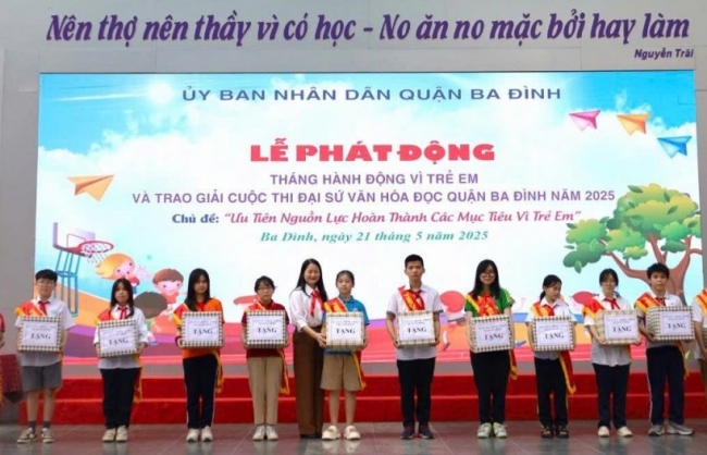 Quận Ba Đình (Hà Nội) phát động “Tháng hành động vì trẻ em”