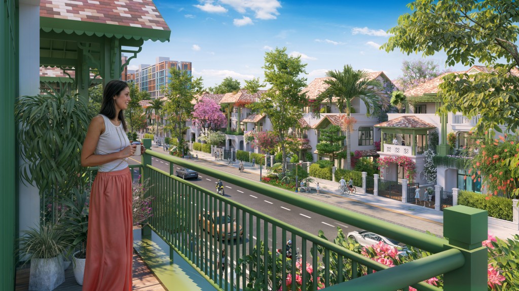 Phân khu Kim Ngân – Kim Tiền quy tụ những townhouse thiết kế đa năng (Ảnh: Sun Property)