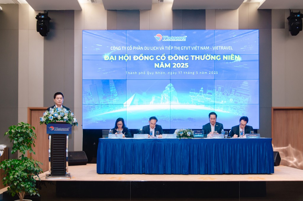 Các đại biểu có mặt ở Đại hội Cổ đông thường niêm năm 2025 của Vietravel