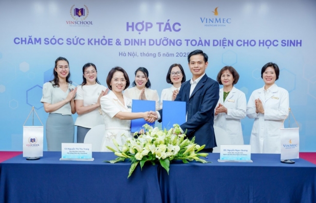 Vinschool và Vinmec hợp tác toàn diện, nâng chuẩn chăm sóc sức khỏe cho hơn 15.000 trẻ mầm non