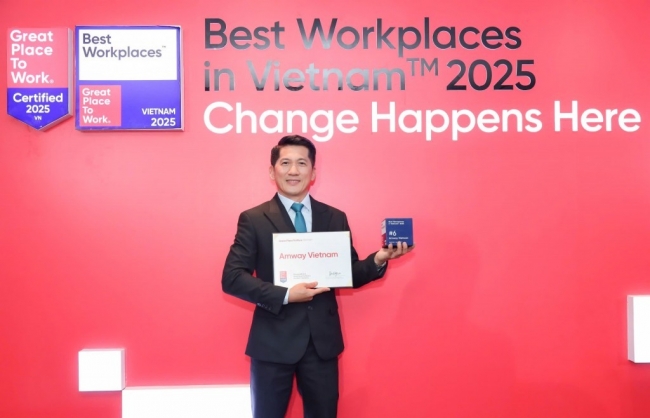 Amway Việt Nam đứng Top 6 “Nơi làm việc xuất sắc hàng đầu Việt Nam 2025”