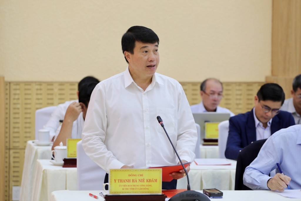 Ông Y Thanh Hà Niê Kđăm, Bí thư Tỉnh ủy Lâm Đồng là Trưởng Ban chỉ đạo hợp nhất 3 tỉnh
