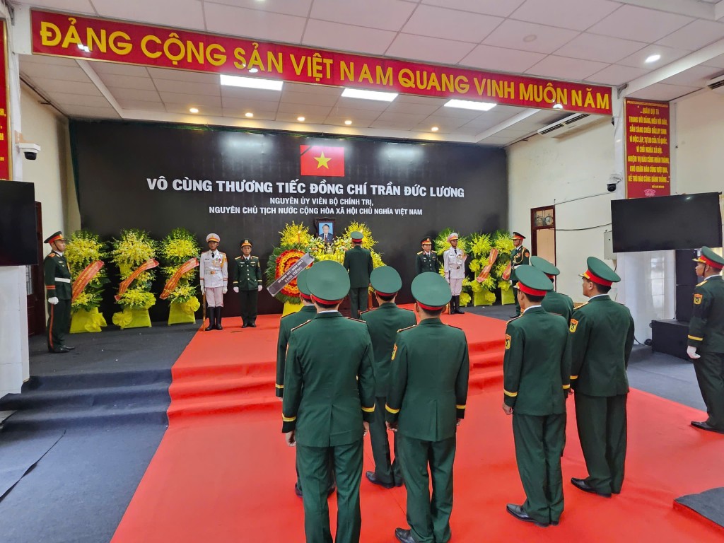 Lễ viếng nguyên Chủ tịch nước Trần Đức Lương tại quê nhà Quảng Ngãi