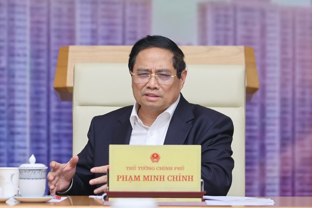 Thủ tướng Phạm Minh Chính chủ trì cuộc họp Thường trực Chính phủ về quản lý thị trường vàng - Ảnh: VGP/Nhật Bắc
