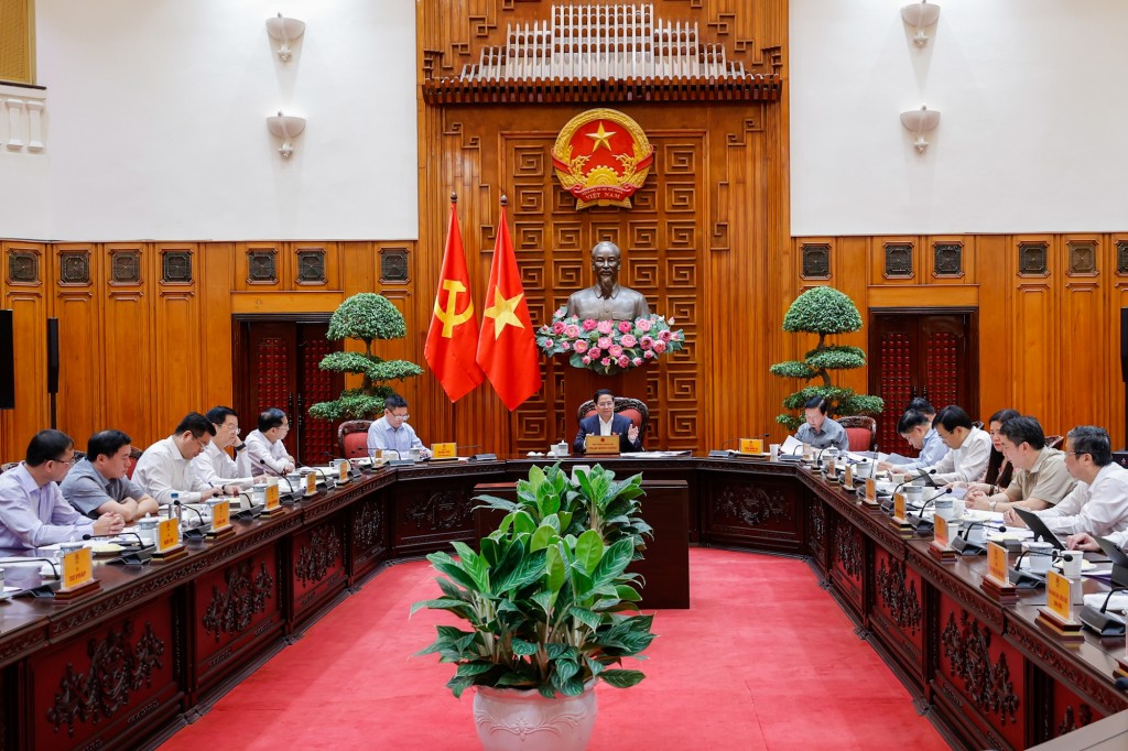 Thủ tướng: Các bộ, ngành, cơ quan theo chức năng, nhiệm vụ, quyền hạn đã kịp thời cung cấp thông tin cho đoàn đàm phán và báo cáo Thường trực Chính phủ trong công tác lãnh đạo, chỉ đạo - Ảnh: VGP/Nhật Bắc