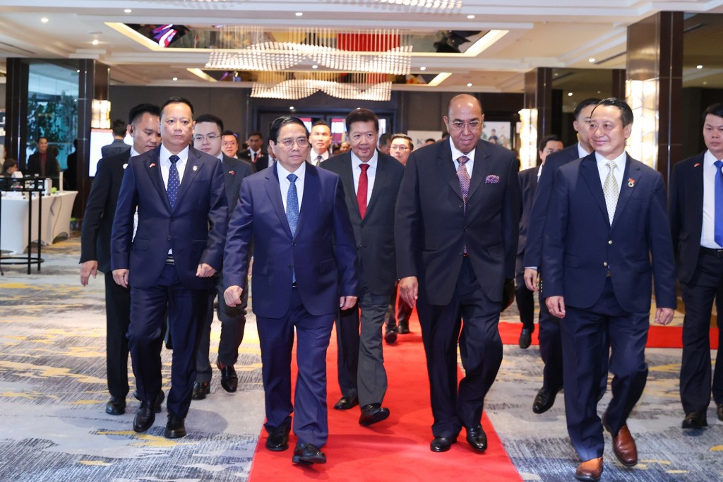 Thủ tướng Phạm Minh Chính dự Diễn đàn Lãnh đạo và Đối tác ASEAN - Ảnh: VGP/Nhật Bắc