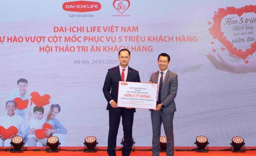 Dai-ichi Life Việt Nam vượt cột mốc phục vụ 5 triệu khách hàng