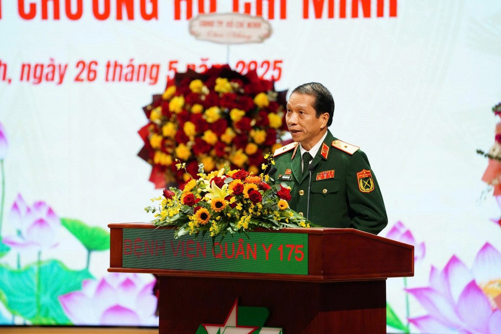 Thiếu tướng Trần Quốc Việt, Phó bí thư Đảng ủy, Giám đốc Bệnh viện Quân y 175 phát biểu