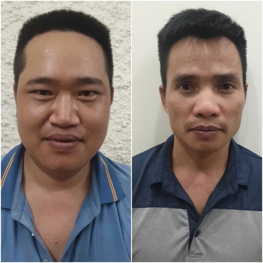 Các đối tượng bị bắt giữ