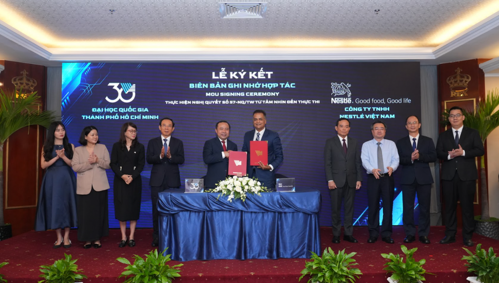 Nestlé Việt Nam và Đại học Quốc gia TP HCM đã ký kết hợp tác thực thi mô hình “3 nhà”