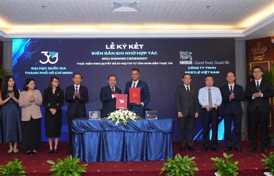 Nestlé Việt Nam ký kết hợp tác với ĐH Quốc gia TP HCM thực thi mô hình “3 nhà”