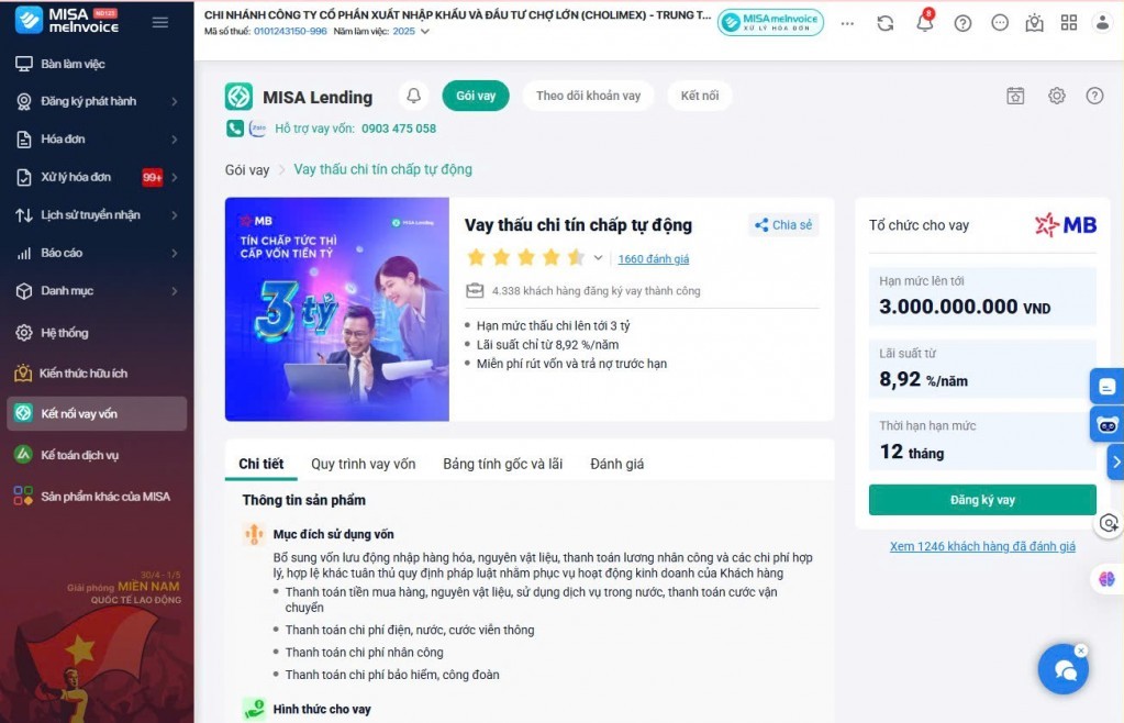 Hàng nghìn SME thành công mở rộng kinh doanh nhờ gói vay tín chấp trên MISA Lending