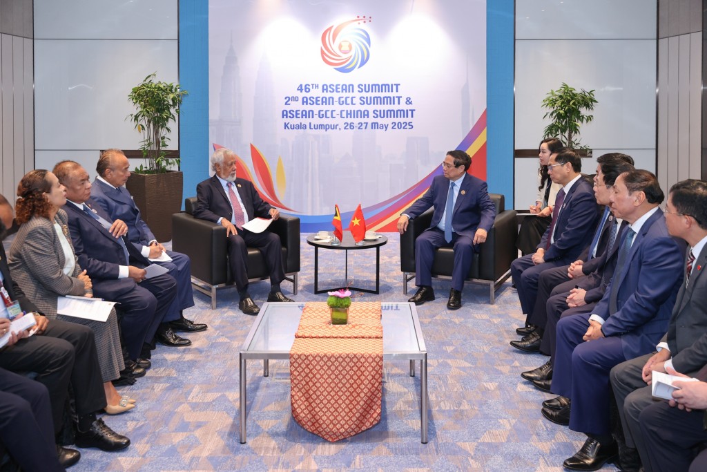 Thủ tướng Timor-Leste cảm ơn Việt Nam trong việc giúp gia nhập ASEAN - Ảnh: VGP/Nhật Bắc