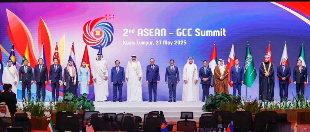 Thủ tướng Chính phủ Phạm Minh Chính và lãnh đạo các nước tham dự Hội nghị Cấp cao ASEAN-Hội đồng Hợp tác vùng Vịnh (GCC) lần thứ hai - Ảnh: VGP/Nhật Bắc