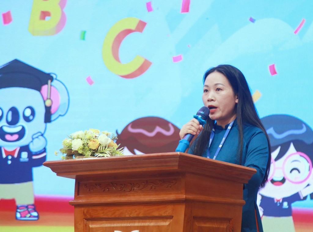 cô Thân Thị Phượng - Phó Hiệu trưởng Trường Tiểu học và THCS Unigo 