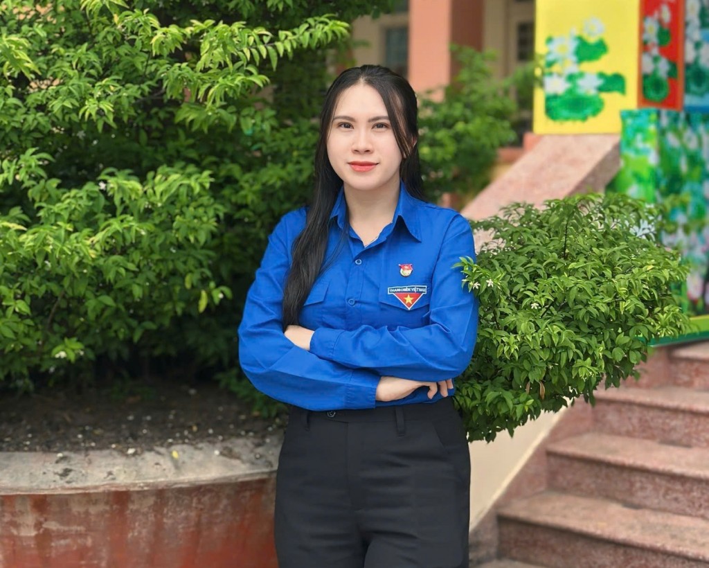 Đồng chí Nguyễn Thị Huyền Trang, Bí thư Đoàn TNCS Hồ Chí Minh xã Trung An, huyện Củ Chi