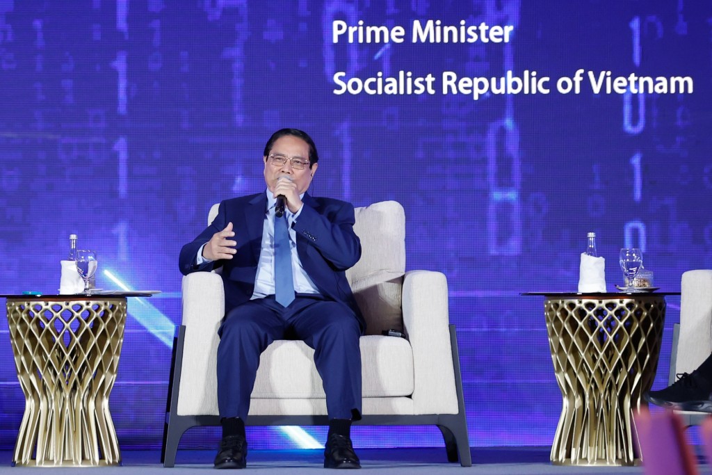 Thủ tướng Phạm Minh Chính: Nếu không được chuyển giao, Việt Nam vẫn phải tự chủ phát triển công nghệ cao - Ảnh: VGP/Nhật Bắc