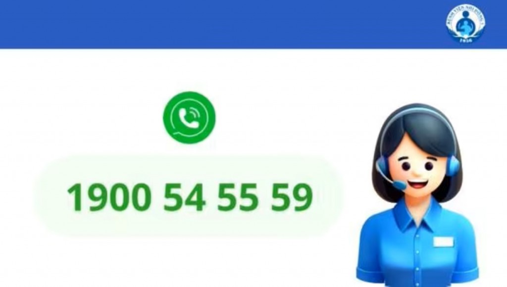 Đường dây nóng của Mô hình 1900 54 55 59 (tiếp nhận thông tin 24/7).