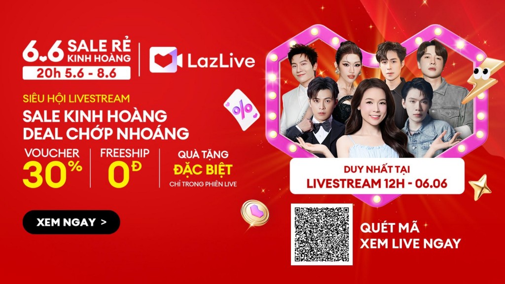 Hot hơn cả nhiệt độ mùa hè, Lazada tung loạt ưu đãi đậm sâu dịp 6.6