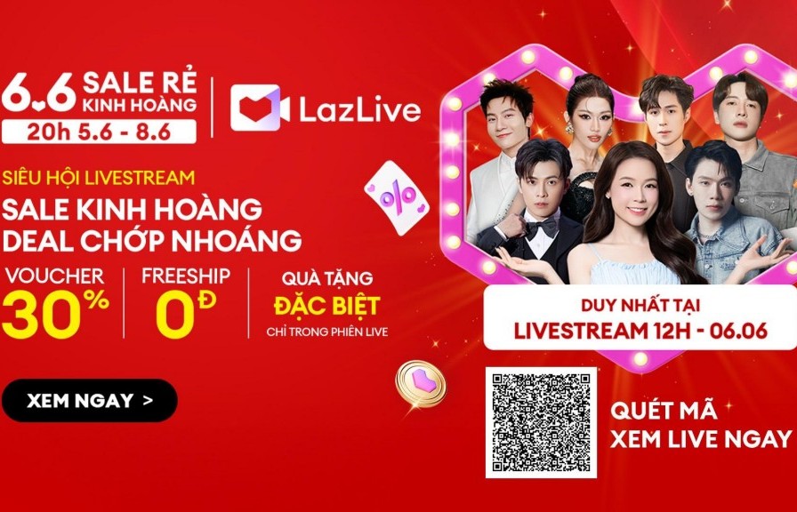 Hot hơn cả nhiệt độ mùa hè, Lazada tung loạt ưu đãi đậm sâu dịp 6.6