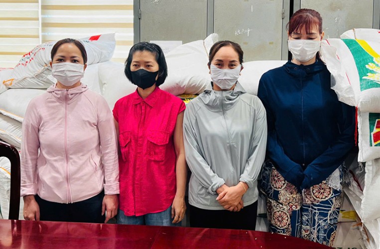 Cơ quan công an kiểmCác đối tượng trong vụ án tra số gạo giả nhãn mác nổi tiếng