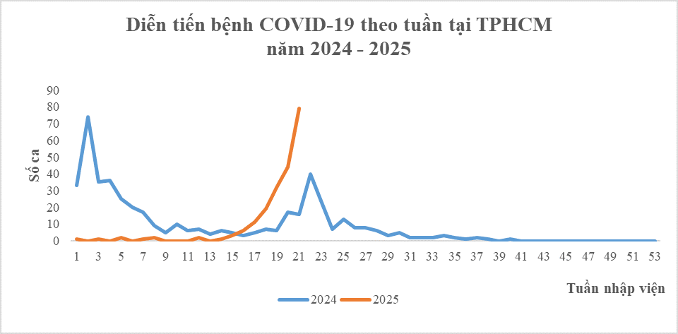 Số liệu cập nhật tình hình COVID-19 tại TP Hồ Chí Minh đến tuần thứ 21 năm 2025