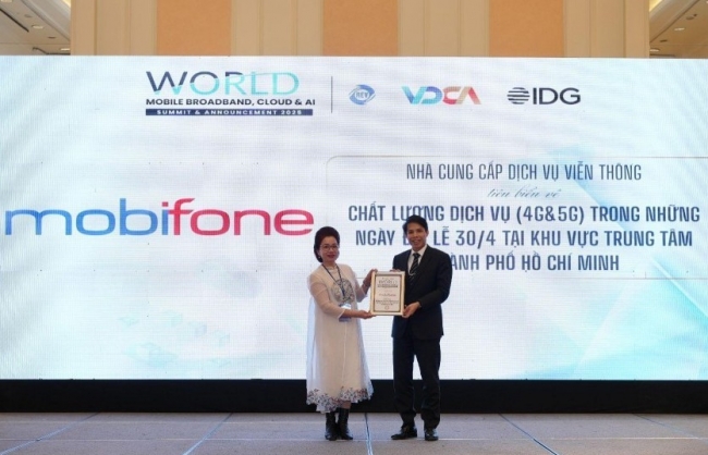 MobiFone là Nhà cung cấp dịch vụ viễn thông tiêu biểu về chất lượng 4G&5G dịp 30/4