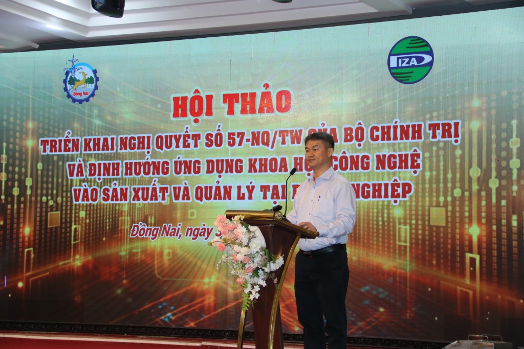 Ông Nguyễn Trí Phương, Trưởng Ban quản lý Các khu công nghiệp Đồng Nai cam kết đồng hành cùng doanh nghiệp trong chuyển đổi số
