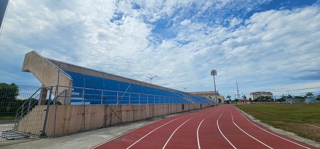 Trung tâm thể thao Bắc Quảng Nam tiếp tục hư hỏng, xuống cấp