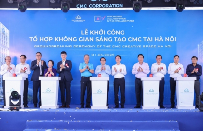 Thủ tướng Phạm Minh Chính dự lễ khởi công Tổ hợp không gian sáng tạo CMC
