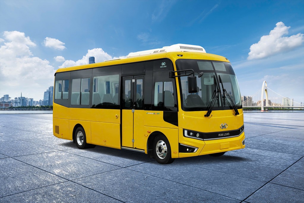 Dù chiều dài lên đến 7,5 m nhưng mẫu xe KimLong N23-EV này được thiết kế với sức chứa tối đa 22 hành khách 