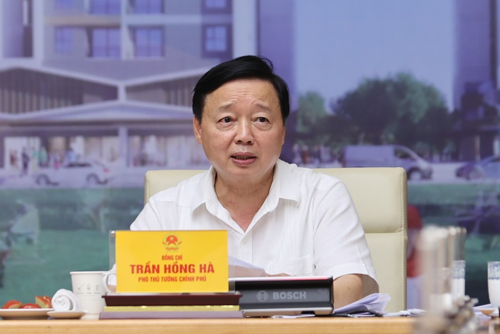 Phó Thủ tướng Trần Hồng Hà phát biểu tại Hội nghị - Ảnh: VGP/Nhật Bắc