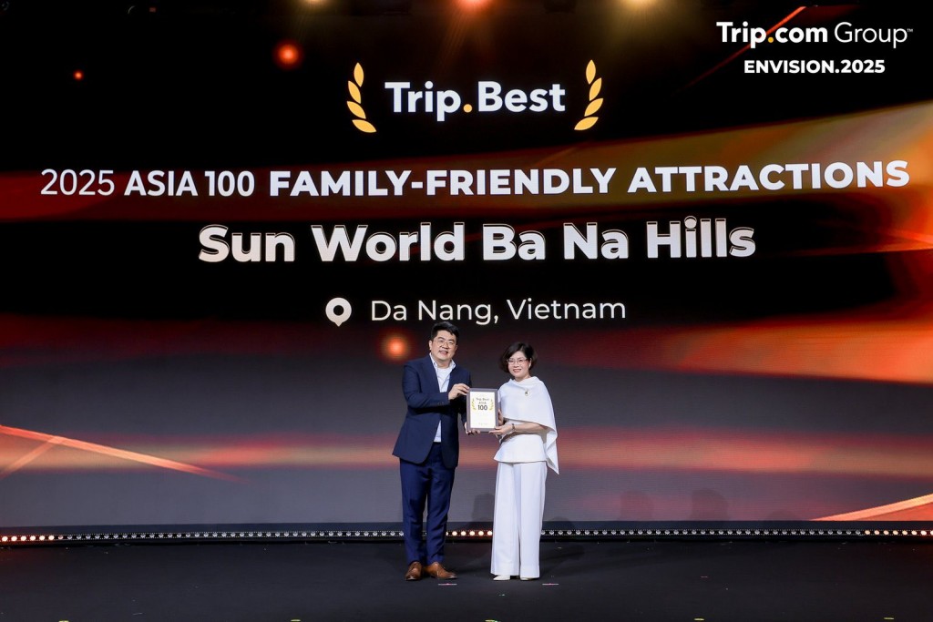 Sun World Ba Na Hills được vinh danh là điểm tham quan thân thiện với khách gia đình Sun Entertainment & Hospitality Group hợp tác chiến lược với Trip.com trong năm 2025