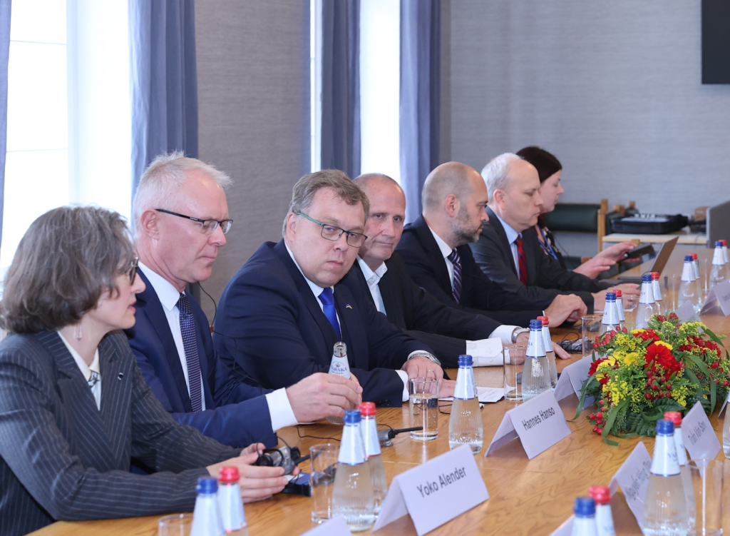 Chủ tịch Quốc hội Lauri Hussar đánh giá cao quan hệ Việt Nam–Estonia nói chung và quan hệ nghị viện nói riêng đang phát triển tích cực - Ảnh: VGP/Nhật Bắc
