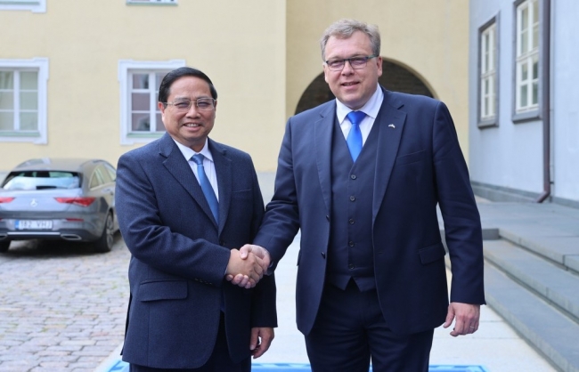Thủ tướng Phạm Minh Chính hội kiến Chủ tịch Quốc hội Estonia