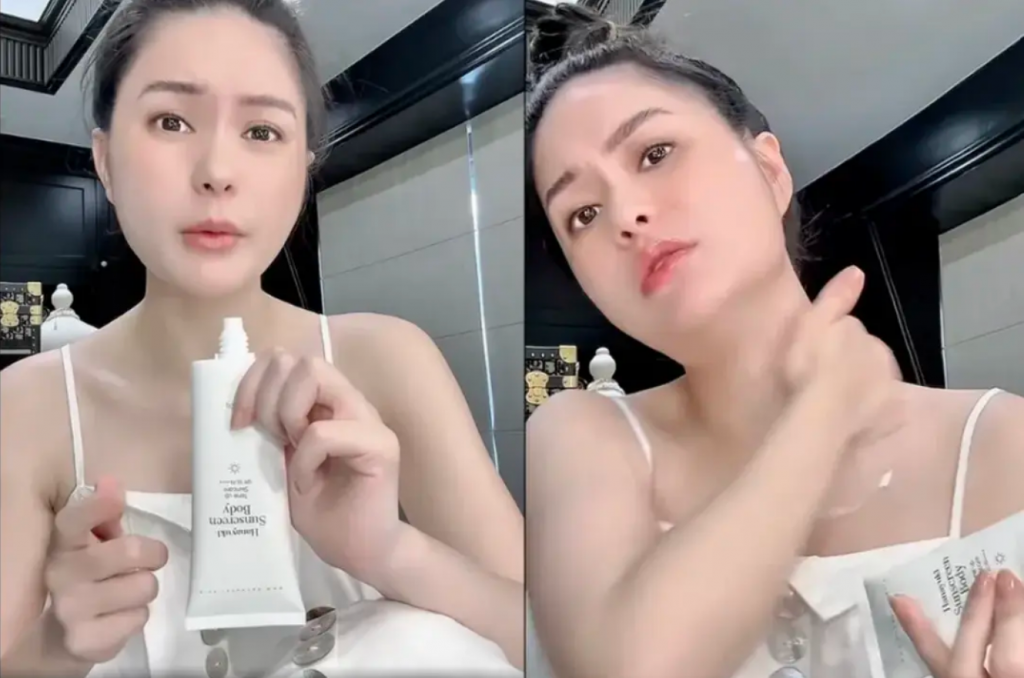 Quảng cáo kem chống nắng của Đoàn Di Băng
