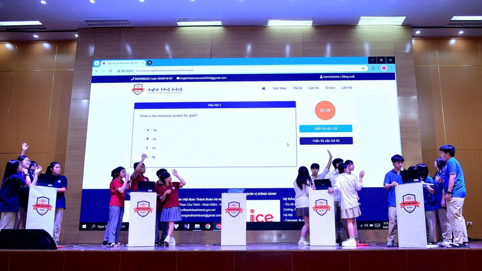 Các đội thi trong phần thi đồng đội 
