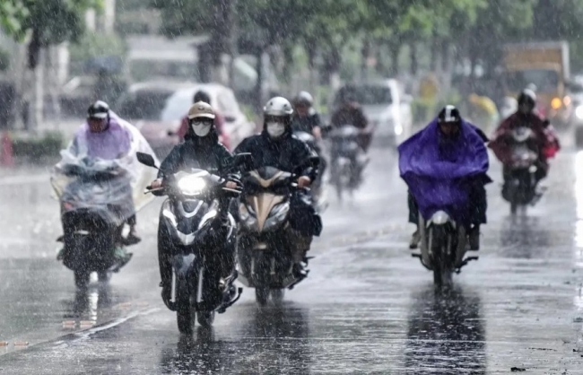 Nhiều khu vực có mưa rào và dông