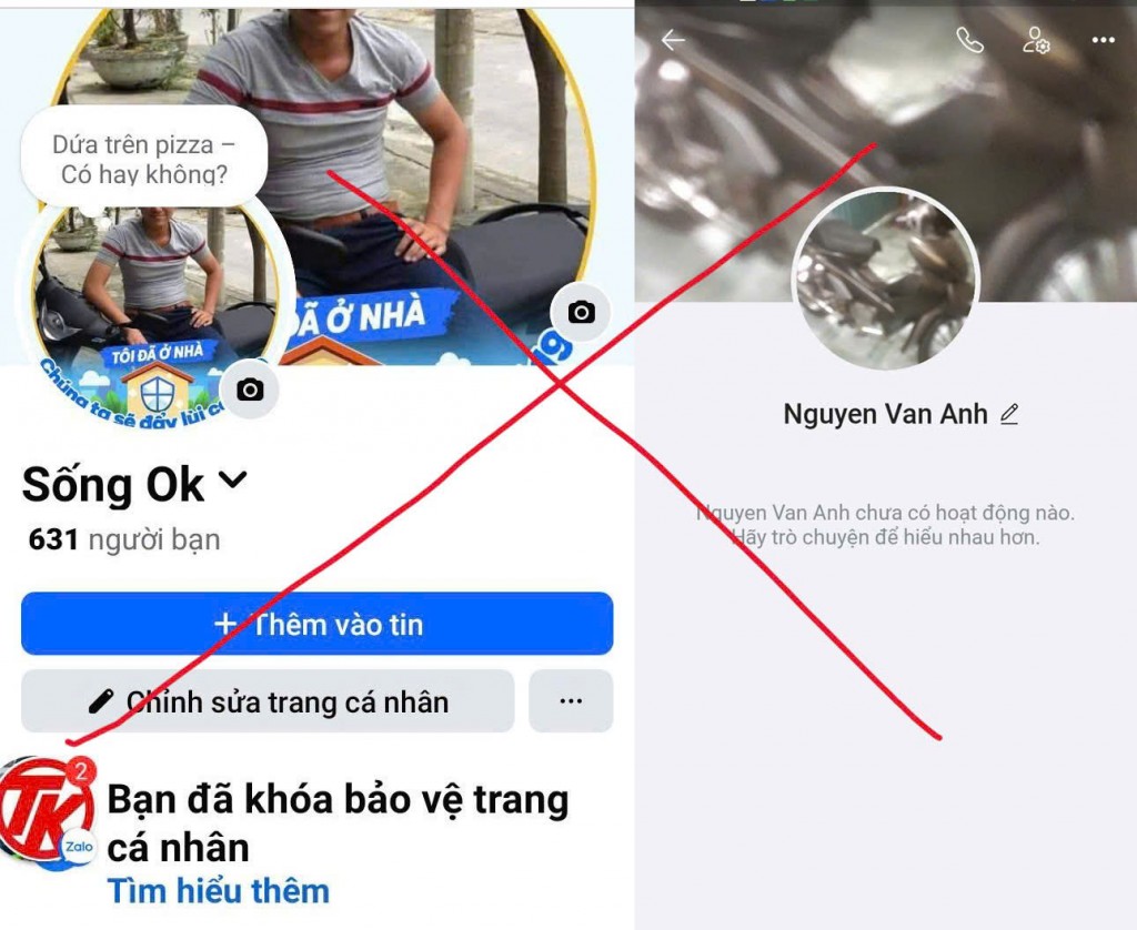 Đối tượng dùng tài khoản mạng xã hội vào các hội nhóm chuyên vận chuyển hàng hóa, tìm các tài xế để lừa đảo (Ảnh: CA)