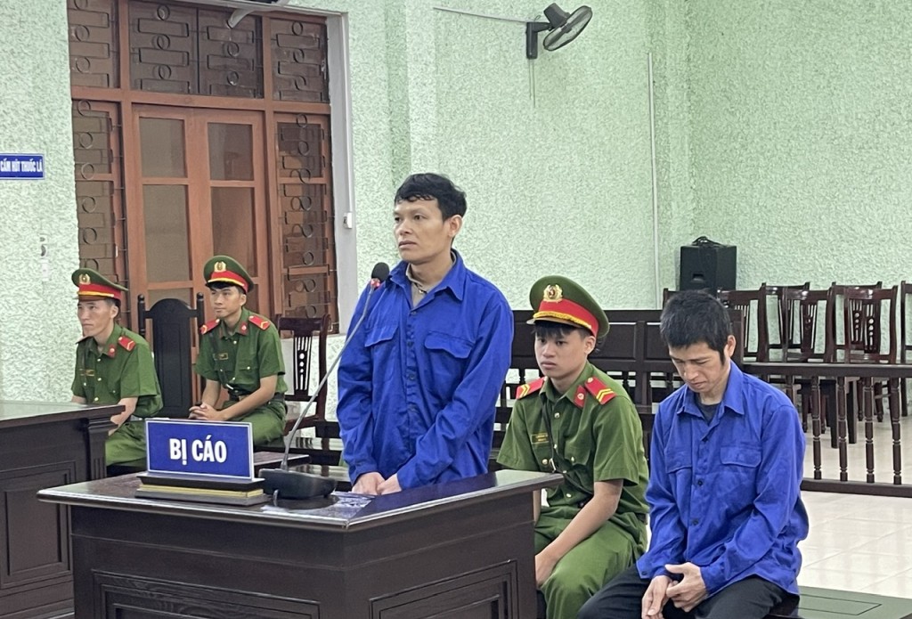 Các bị cáo tại phiên tòa