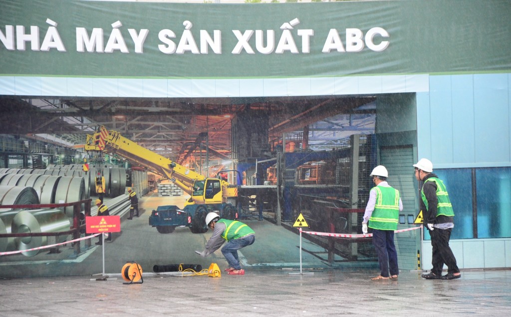 Địa điểm giả định Công ty ABC thuộc khu công nghiệp X có hoạt động chụp ảnh phóng xạ công nghiệp (Ảnh Đ.Minh)