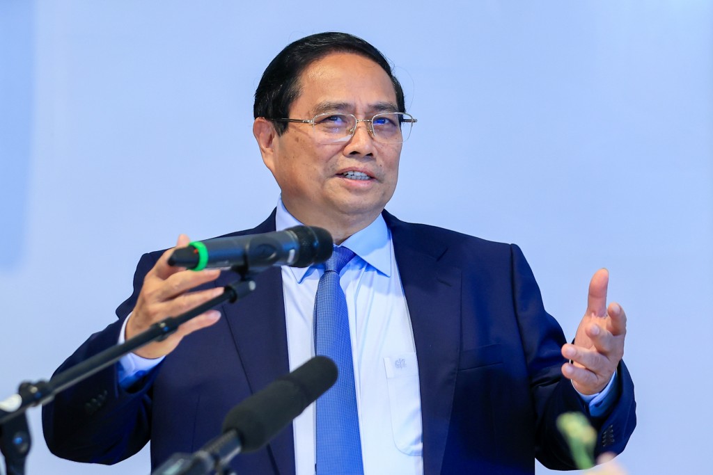 Thủ tướng cho biết, Việt Nam cam kết mãi mãi là người bạn thủy chung, đồng hành cùng Thụy Điển. Khi Việt Nam đã xác định tầm nhìn mới, tạo bước chuyển căn bản trong tư duy phát triển đất nước, hai nước cần xây dựng những công trình biểu tượng mới trong quan hệ song phương - Ảnh: VGP/Nhật Bắc