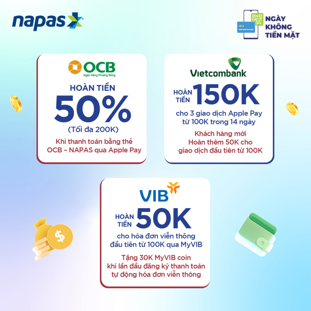 Napas tung loạt chương trình khuyến mãi hấp dẫn hưởng ứng ngày không dùng tiền mặt 2025